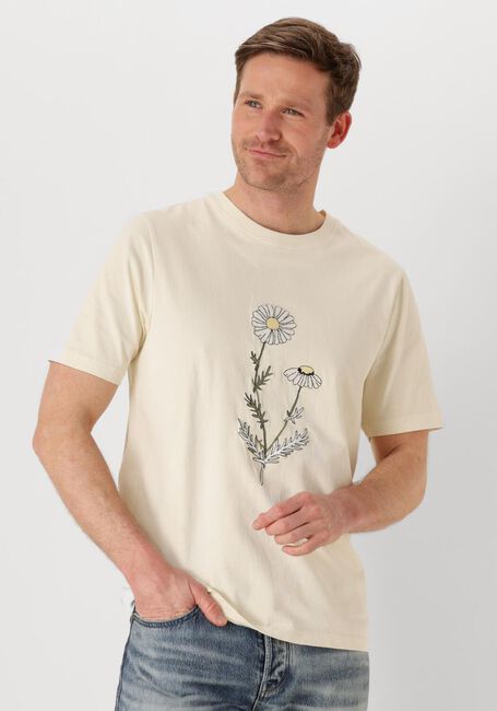 Gebroken wit ANERKJENDT T-shirt AKKIKI FLOWER EMB S/S TEE - large