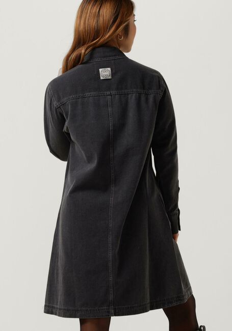 Donkergrijze LEVETE ROOM Mini jurk LR-PIXI 4 DRESS - large