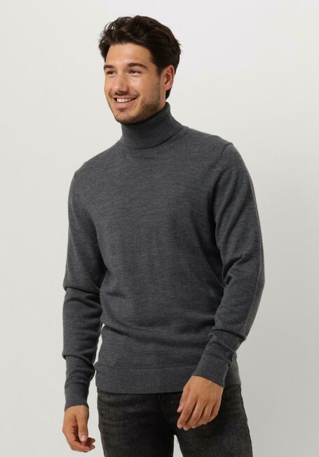 Donkergrijze CALVIN KLEIN Coltrui MERINO TURTLE NECK - large