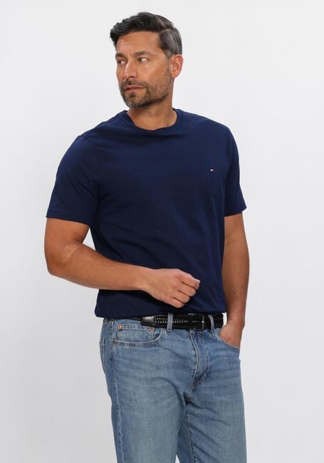 Donkerblauwe TOMMY HILFIGER T-shirt ESS SEASONAL REG FIT SOLID TEE - large
