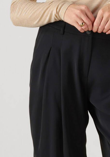 Zwarte SUMMUM Wijde broek TROUSERS WIDE FLUID - large