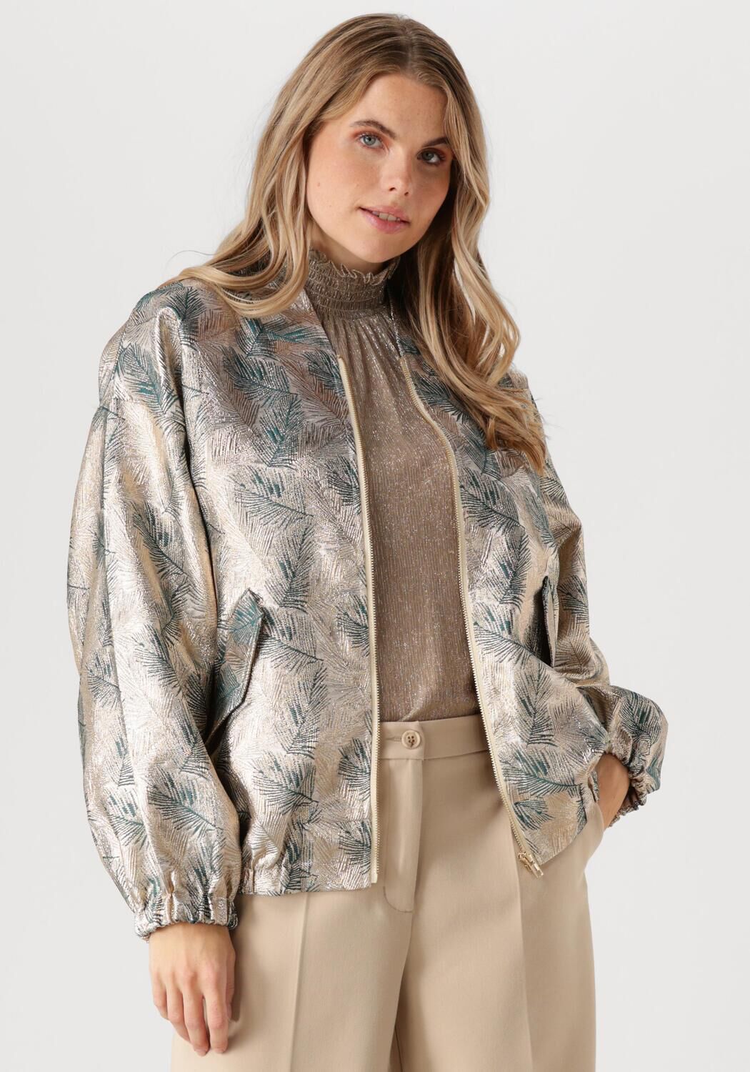 Amaya Amsterdam Gouden Bomberjack voor Vrouwen Multicolor Dames