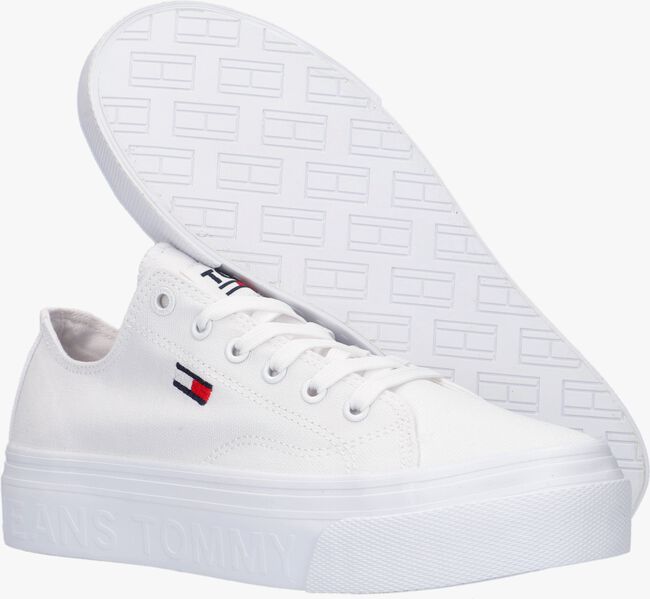 Witte TOMMY HILFIGER Lage sneakers TOMMY JEANS FLATFORM VULC - large