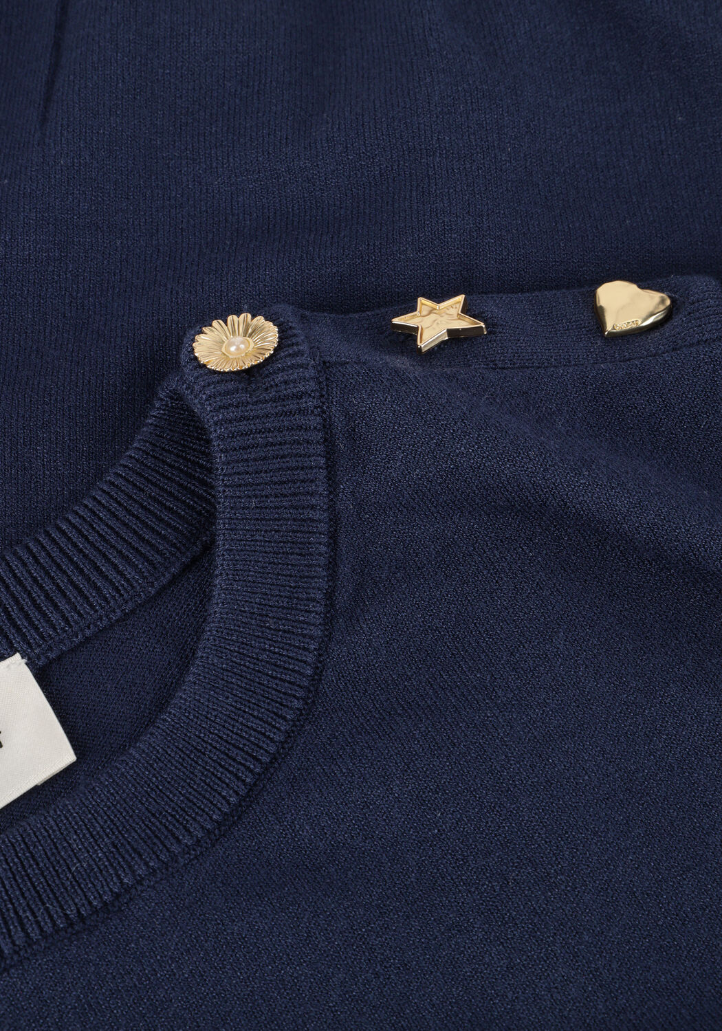 Donkerblauwe FABIENNE CHAPOT Trui MOLLY SHORT SLEEVE PULLOVER - large