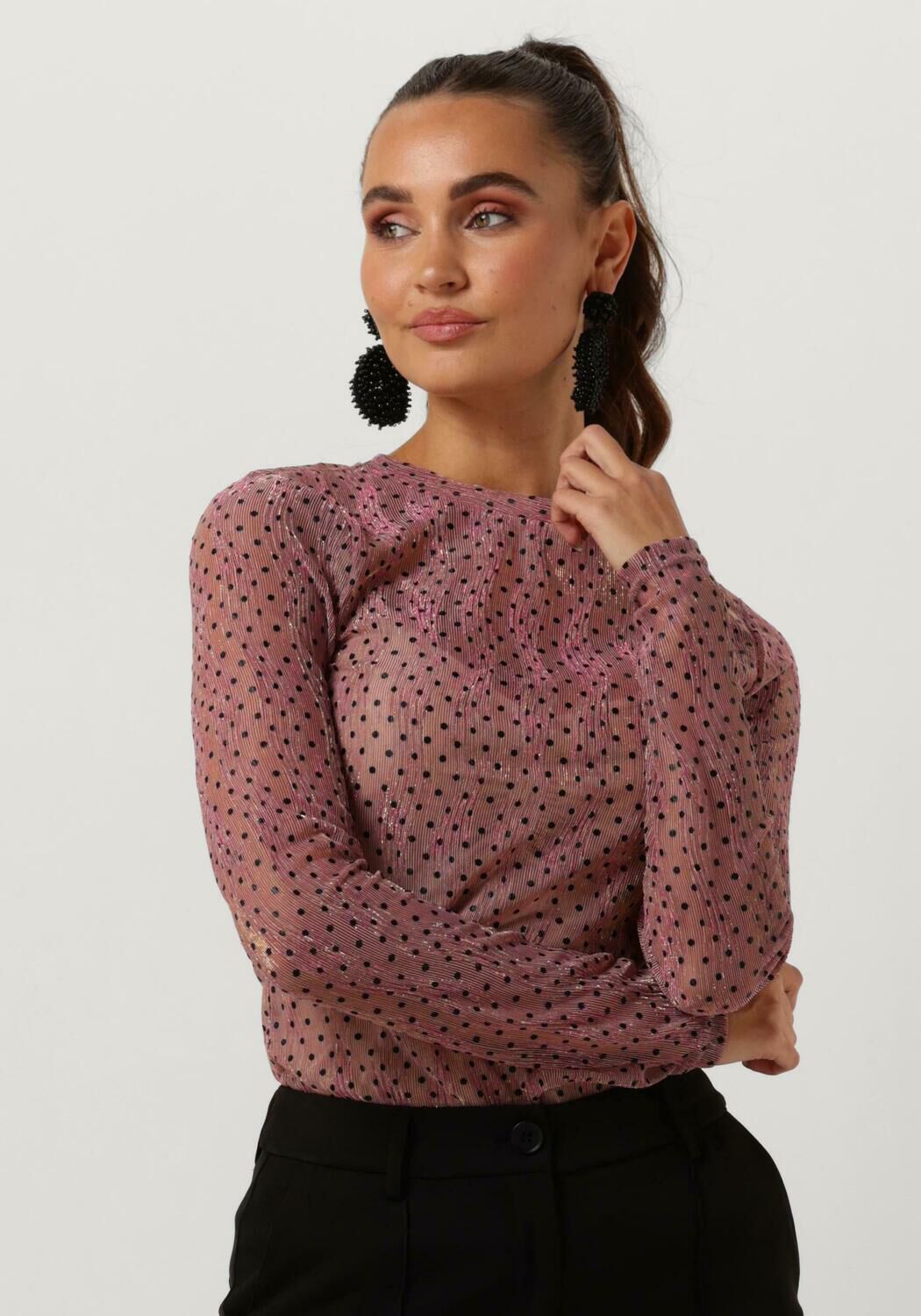 YDENCE Dames Tops & T-shirts Top Blythe Roze