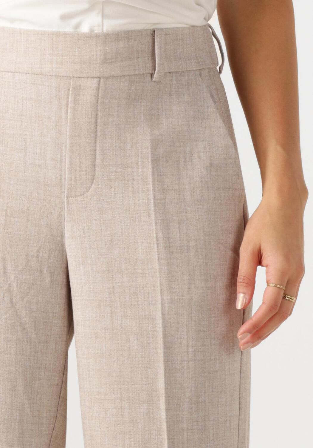 MOS MOSH Dames Broeken Mmbai Flair Pant Beige