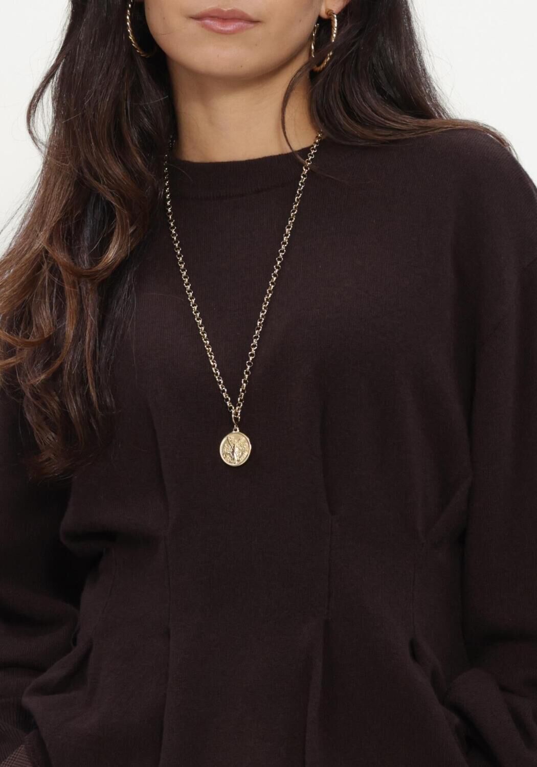 Bruine GESTUZ Truien/vesten GZMANZI WAIST PULLOVER - large