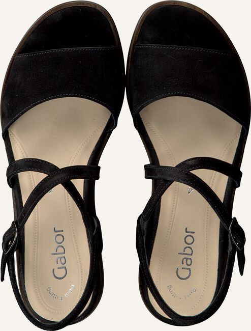Zwarte GABOR Platte sandalen 513 Zwarte GABOR Platte sandalen 513 - large