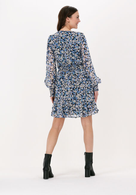 Blauwe NEO NOIR Mini jurk MITCHELL MOON FLOWER DRESS - large