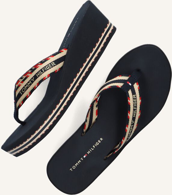 Blauwe TOMMY HILFIGER Teenslippers SHINY TOUCHES HIGH BEACH Blauwe TOMMY HILFIGER Teenslippers SHINY TOUCHES HIGH BEACH - large
