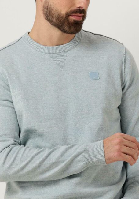 Lichtblauwe BUTCHER OF BLUE Trui LT CLIFDEN CREW - large