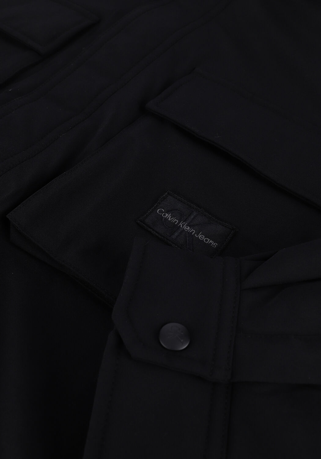 Zwarte CALVIN KLEIN Overshirt FLEECE LINED CARGO OVERSHIRT - large