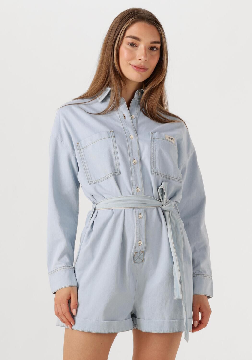 JOSH V oversized playsuit light blue denim