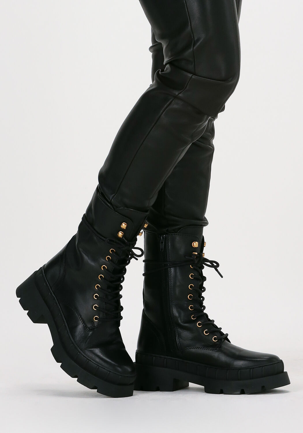 Zwarte OMODA Veterboots LPNORA-03 - large