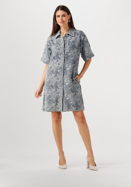 Grijze Y.A.S. Maxi jurk YASFLAMERA SS DENIM SHIRT DRESS - large