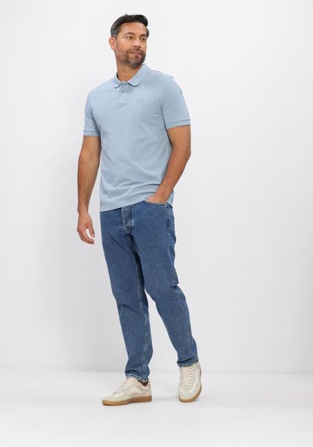 Lichtblauwe BOSS ORANGE Polo PASSENGER - large