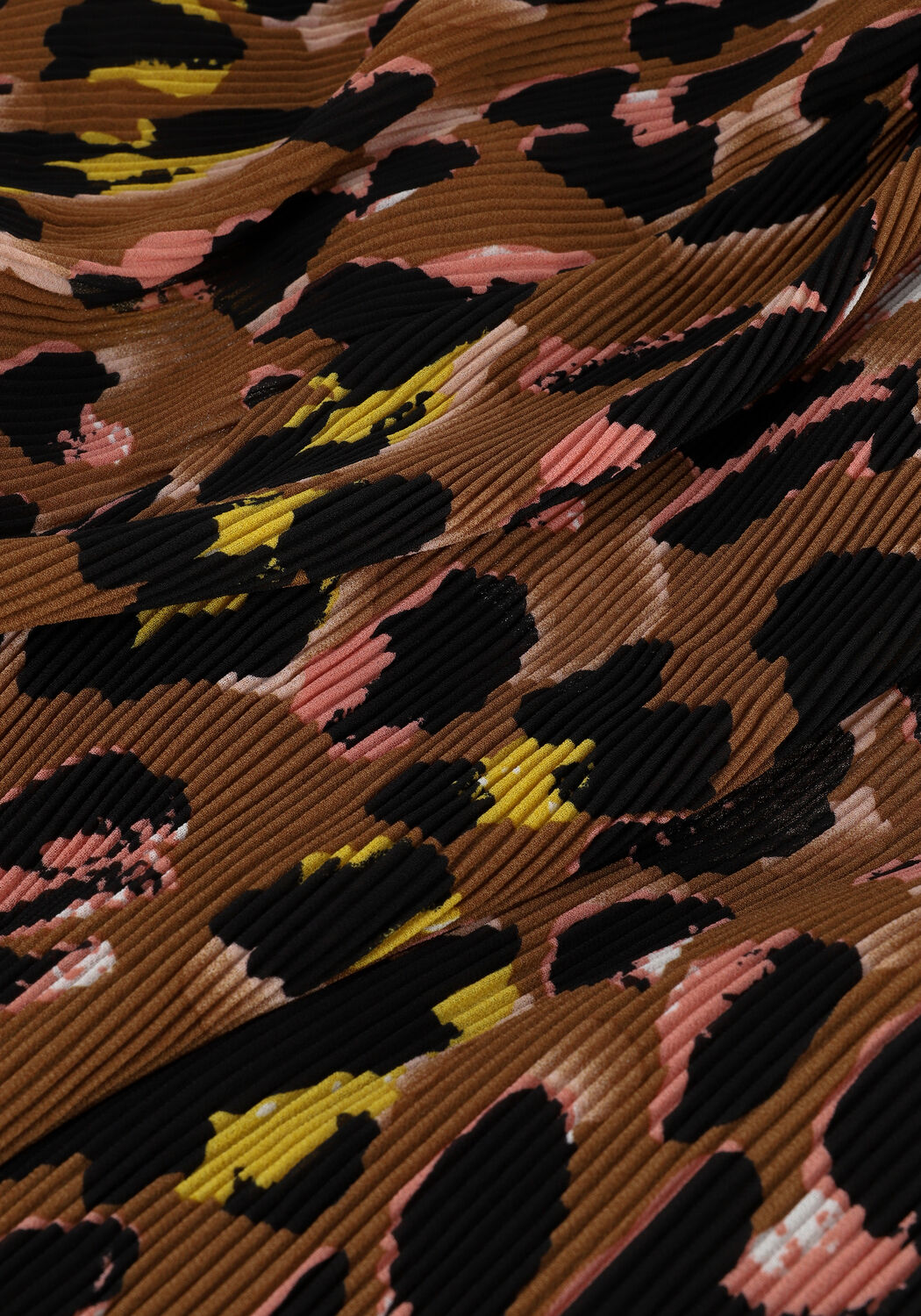 Bruine Y.A.S. Midi jurk YASPIPPA LS MIDI DRESS S. - large