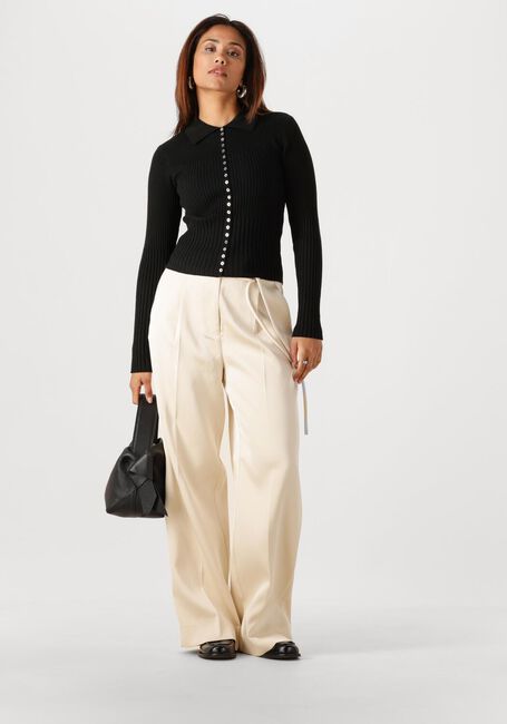 Zwarte SECOND FEMALE Trui JET KNIT CARDIGAN - large