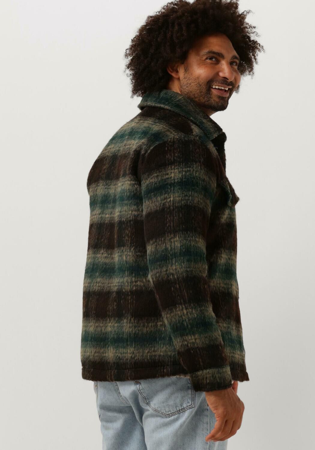 GOOSECRAFT Heren Overhemden Gc Ringostar Overshirt Bruin