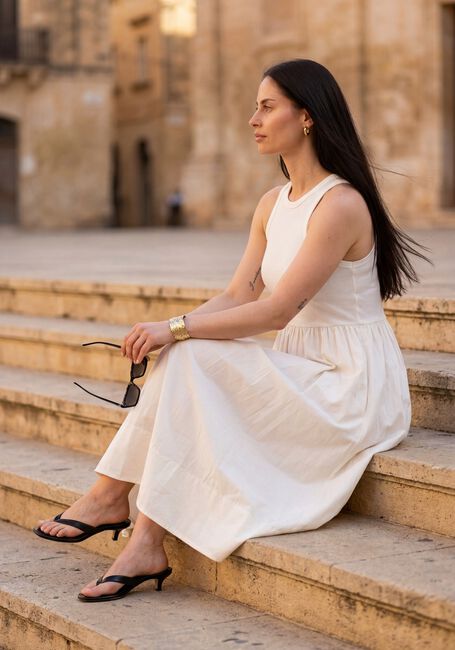 Witte Y.A.S. Maxi jurk YASMIRA SL LONG DRESS - large