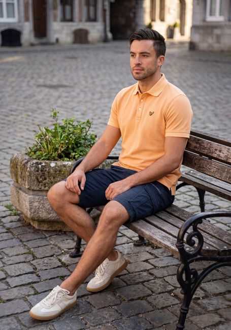 Oranje PME LEGEND Polo SHORT SLEEVE POLO PIQUE GARMENT DYED TAILWING - large