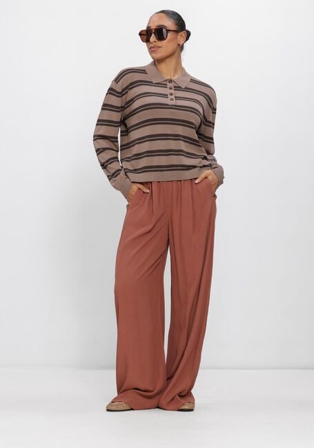 Beige BY-BAR Broeken BENJI VISCOSE PANTS - large