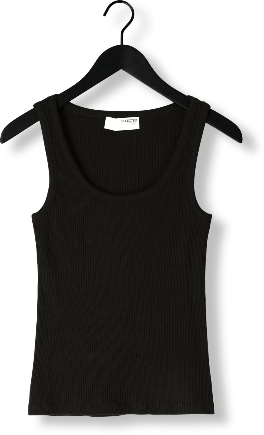SELECTED FEMME Dames Tops & T-shirts Slfanna U-neck Tank Top Zwart