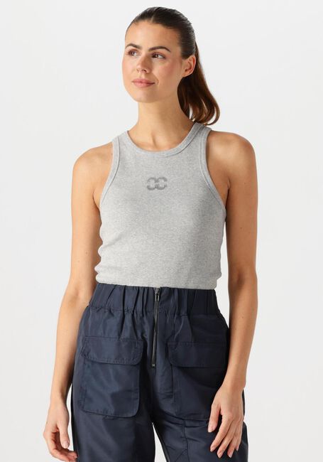 Lichtgrijze CO'COUTURE Top SAHARACC EMBROIDERY TANK TOP - large