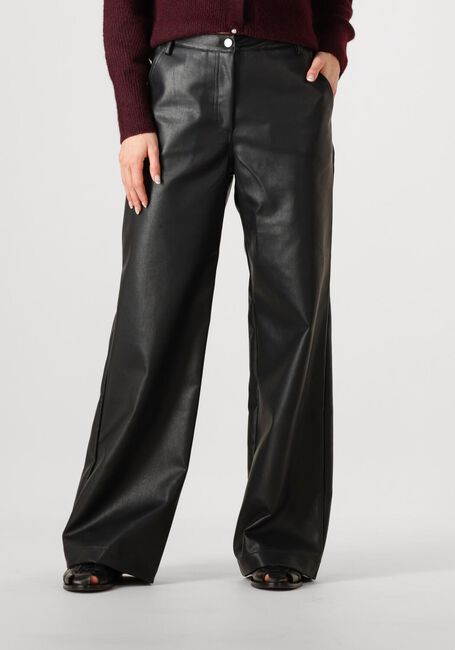 Zwarte NEO NOIR Pantalon PINUR FAUX LEATHER PANTS - large