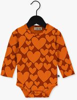Oranje CARLIJNQ  HEARTS - BODYSUIT LONGSLEEVE