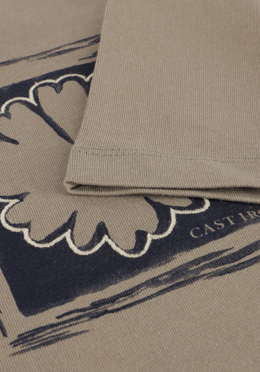 Beige CAST IRON T-shirt REGULAR FIT SINGLE JERSEY CA - large