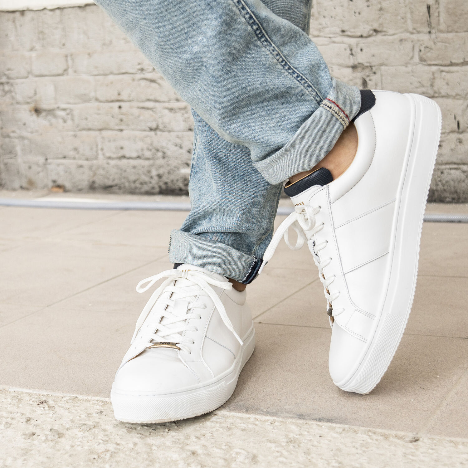 Witte VERTON Lage sneakers 8448 - large