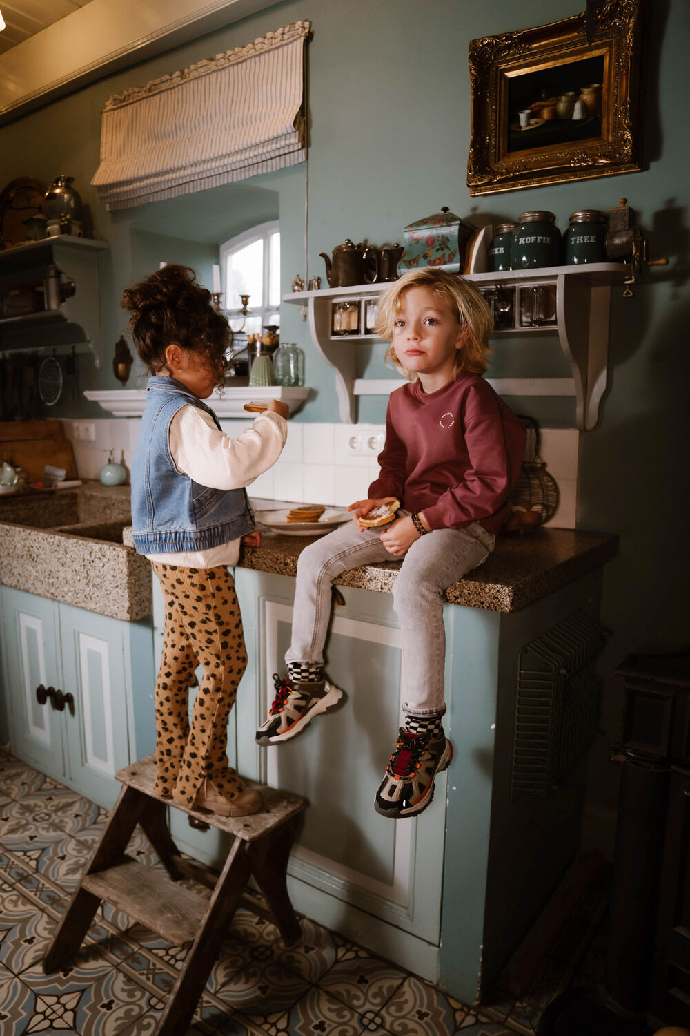 Blauwe DAILY7 Gilet DENIM GILET - large