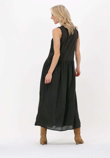 Grijze LEON & HARPER Midi jurk RESPECT TC160 BRODE - large
