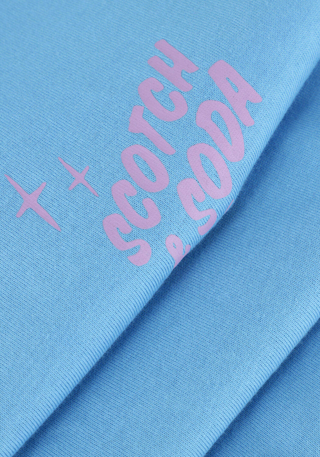 Blauwe SCOTCH & SODA T-shirt REGULAR FIT LEFT CHEST LOGO T-SHIRT - large