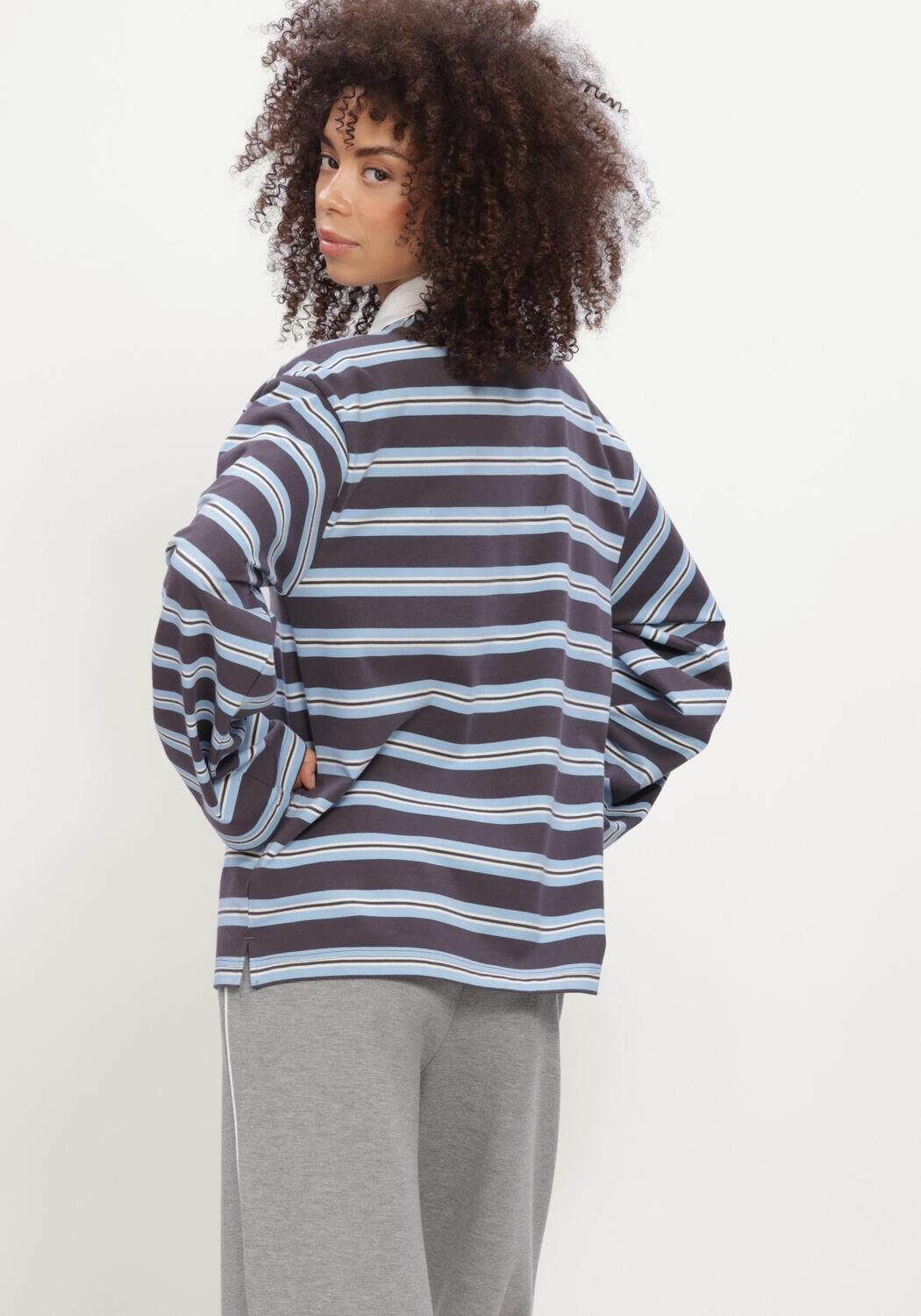 Donkerblauwe THE LOLA CLUB Trui EMILIA POLO - large