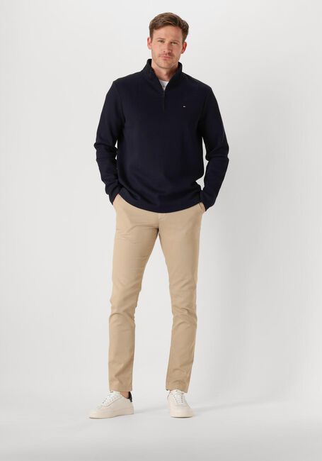 Donkerblauwe TOMMY HILFIGER Trui TECH 1/4 ZIP - large