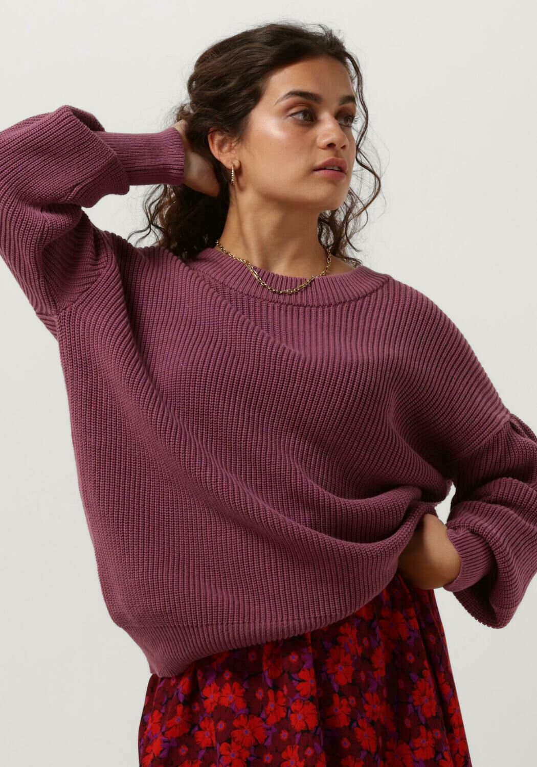 paarse ydence trui knitted sweater jenny