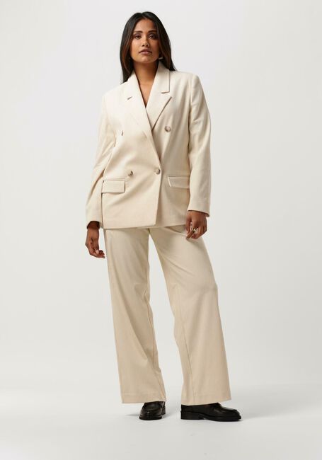 Gebroken wit SELECTED FEMME Pantalon ZOEY MW PANT - large