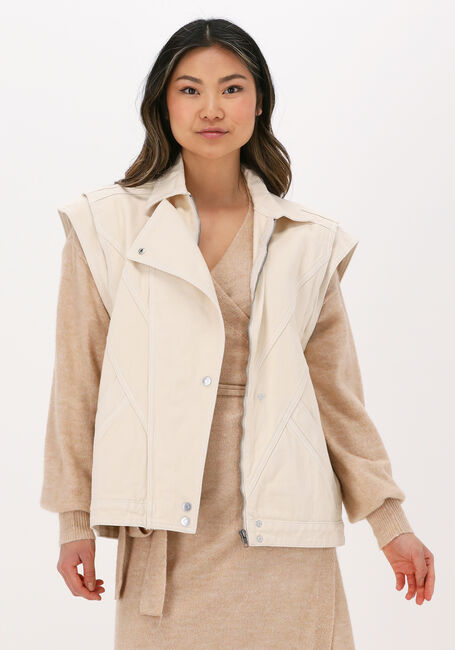 Creme CIRCLE OF TRUST Gilet LOULOU DNM GILET - large