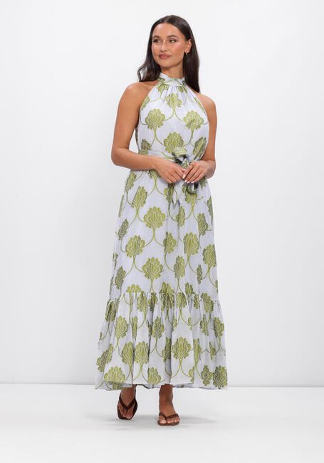 Blauwe AMAYA AMSTERDAM Maxi jurk LUCIA - large