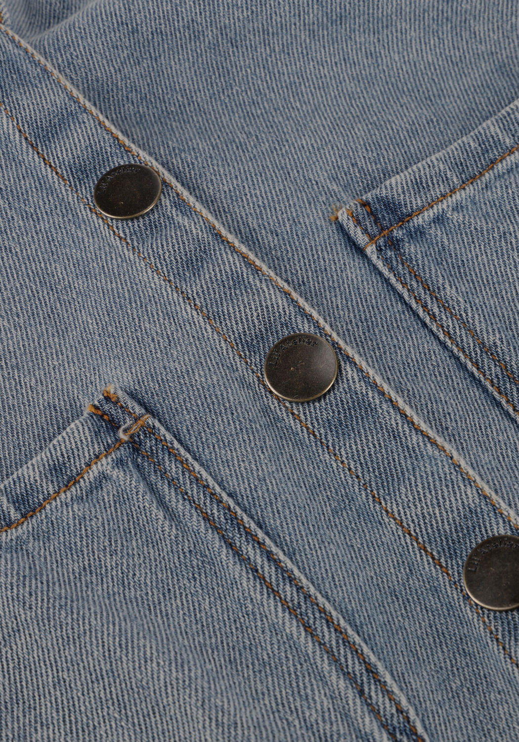 Blauwe LIL' ATELIER Spijkerjas NMFKAROLE LS DNM SHIRT 4016-CJ LIL - large