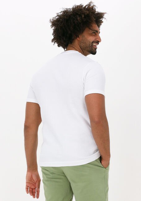 Witte CALVIN KLEIN T-shirt MONOGRAM BADGE WAFFLE SS TEE - large