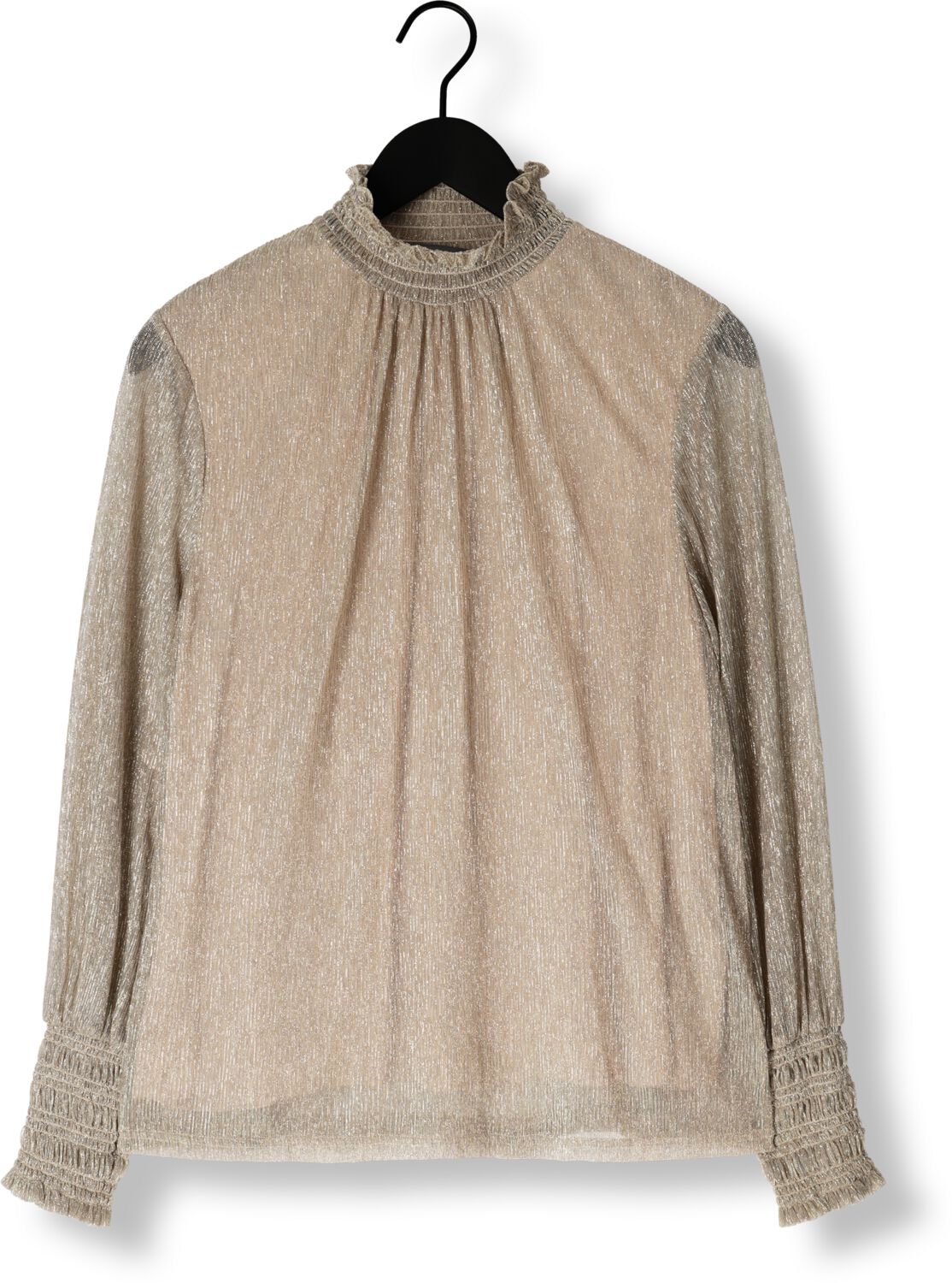 MOS MOSH Dames Blouses Ximena Glam Ls Blouse Beige