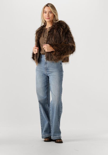 Bruine NUKUS Faux fur jas LORI JACKET - large