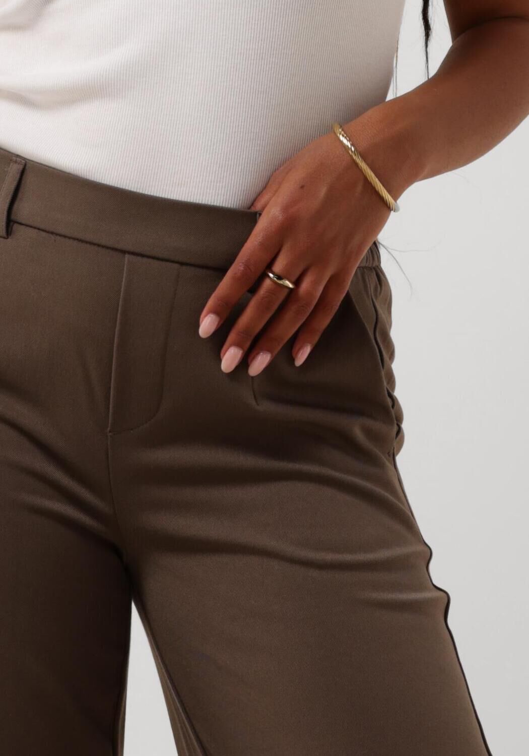 OBJECT Dames Broeken Objlisa Wide Pant Bruin