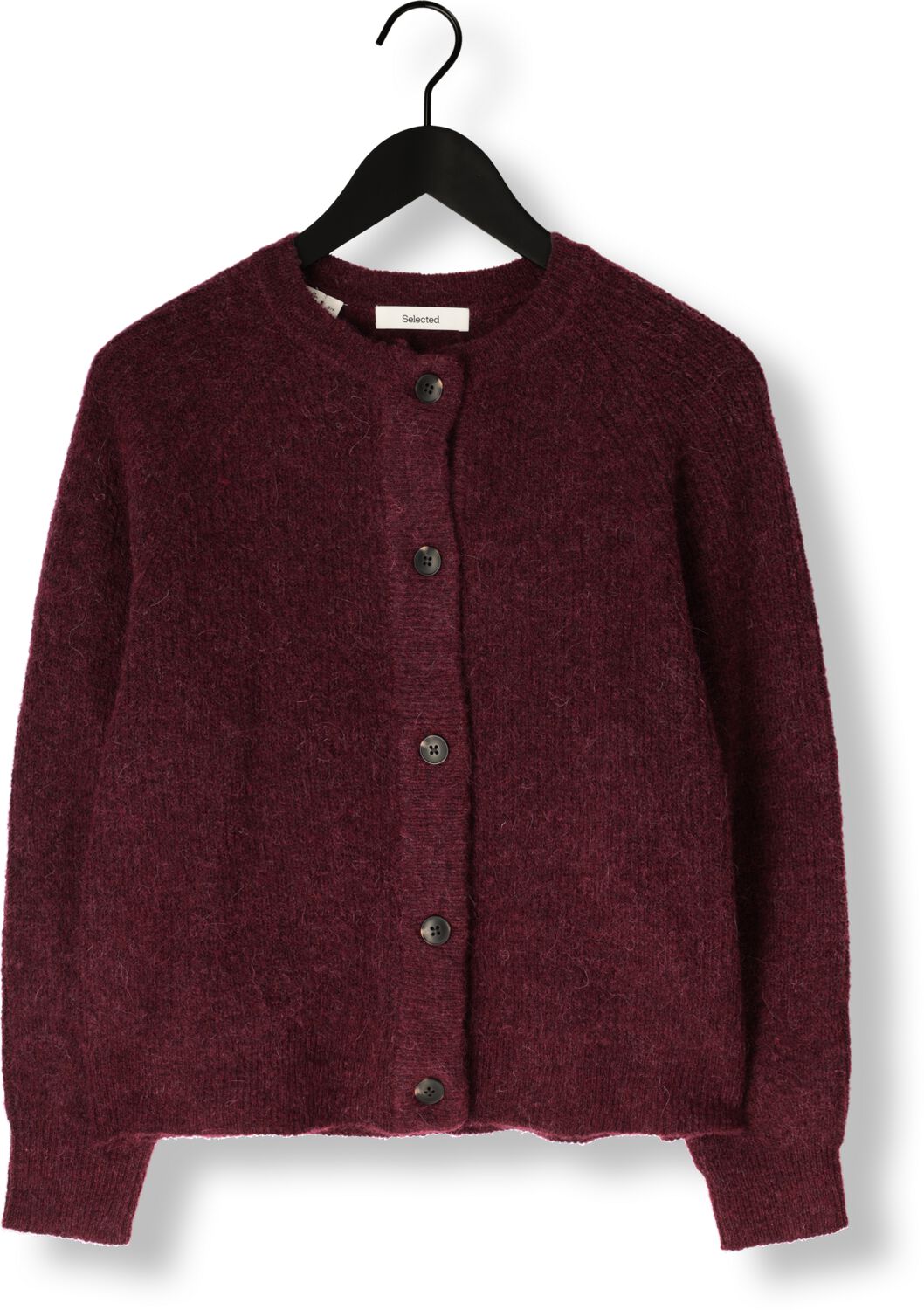 SELECTED FEMME Dames Truien & Vesten Slflulu Ls Knit Short Cardigan Bordeaux