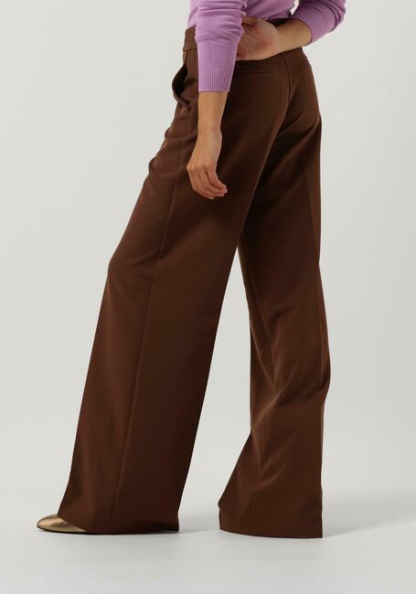 hefboom Zelden Bezem Bruine ACCESS Wijde broek W2-5084-364 | Omoda