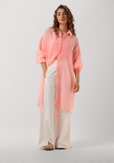 Roze 10DAYS Midi jurk SHIRT DRESS PARIS VOILE - large