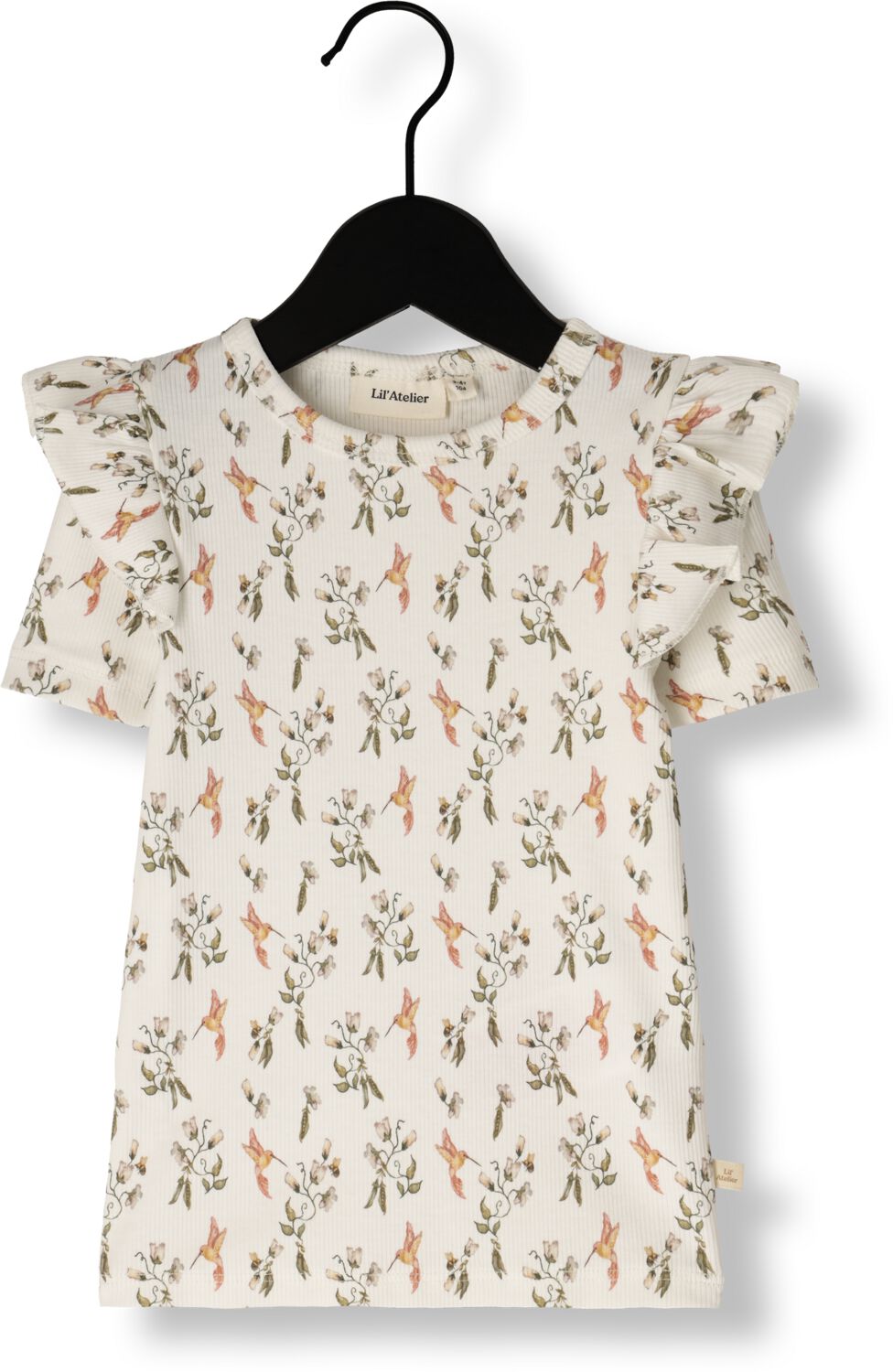 LIL' ATELIER Meisjes Tops & T-shirts Nmflavo Evo Ss Slim Top Lil Wit